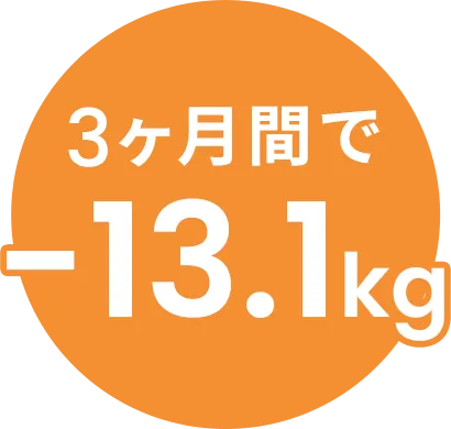 3ヶ月間で-10.5kg