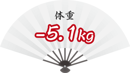 体重 -5.1kg