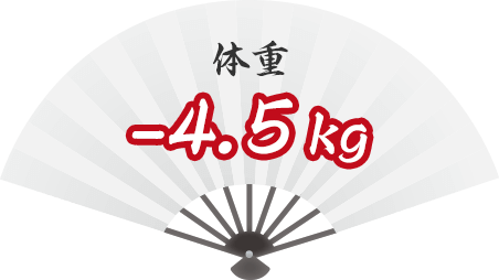 体重 -4.5kg