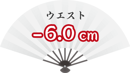 ウエスト -6.0cm