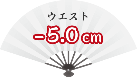 ウエスト -5.0cm