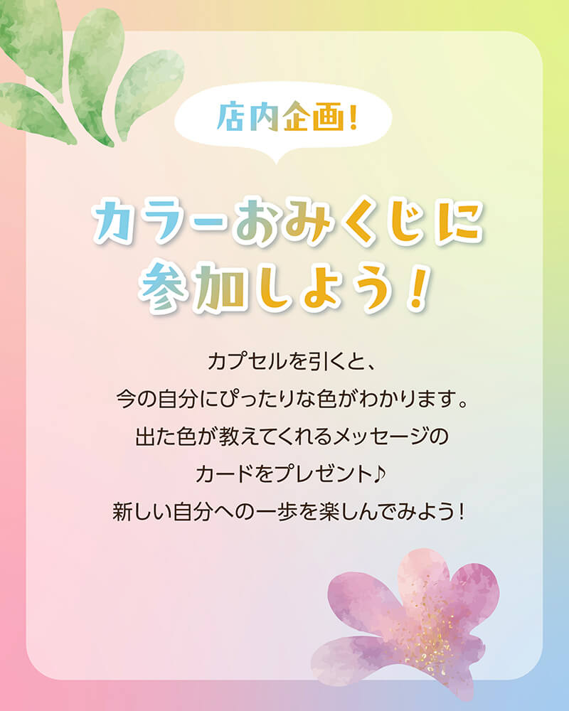 カラーおみくじに参加しよう！