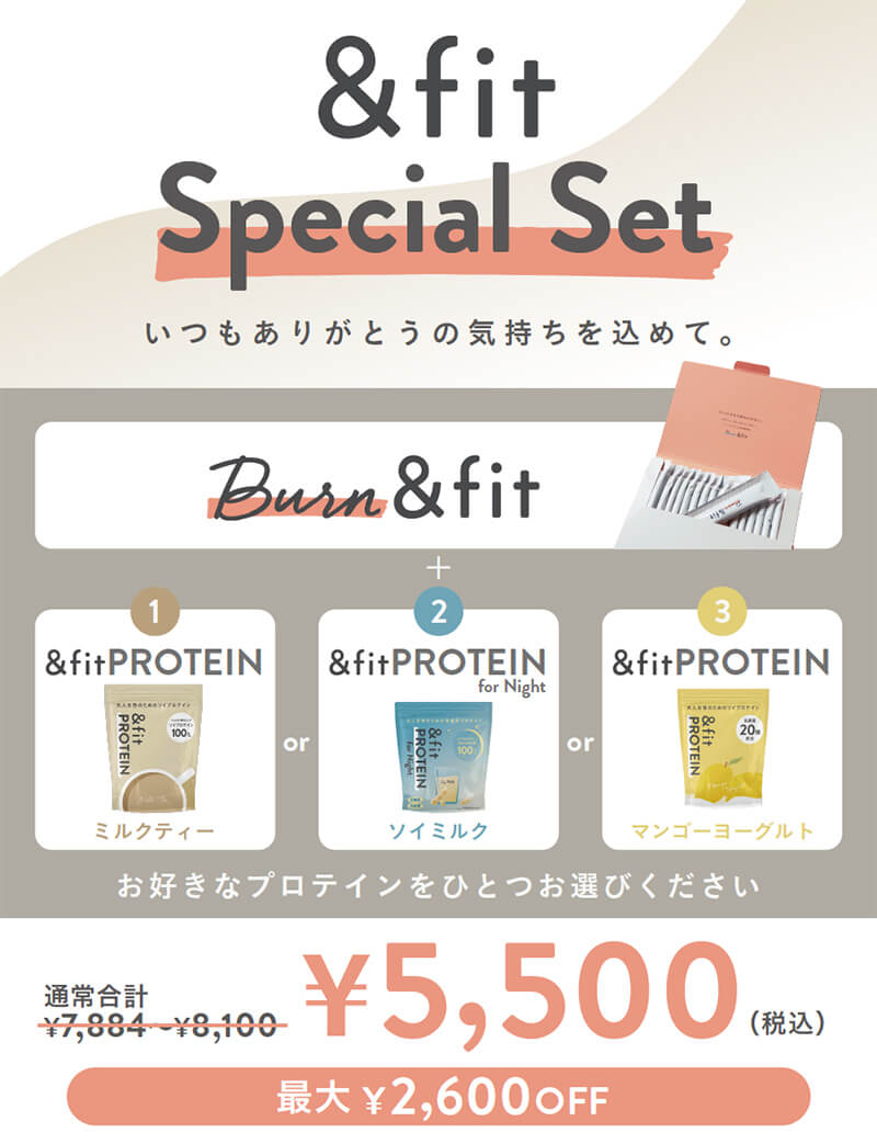 &fit Special Set いつもありがとうの気持ちを込めて。